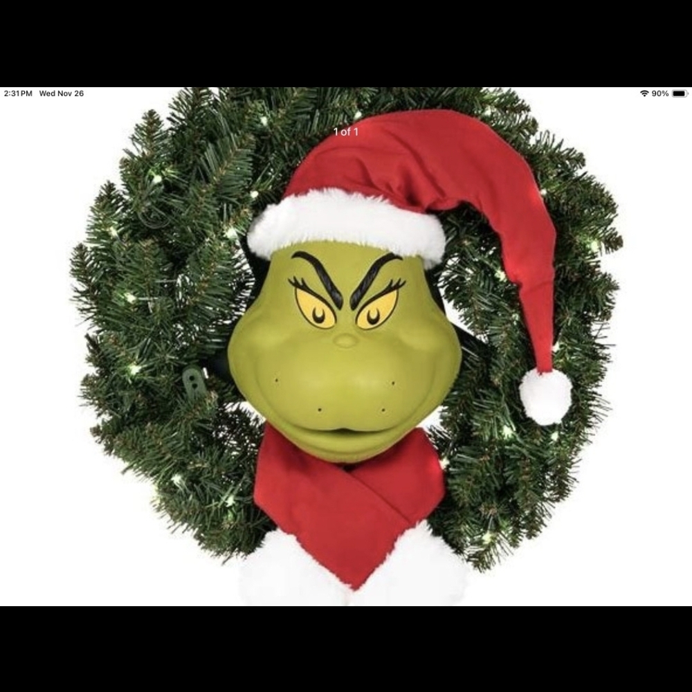 Hallmark Keepsake Grinch Christmas Wreath